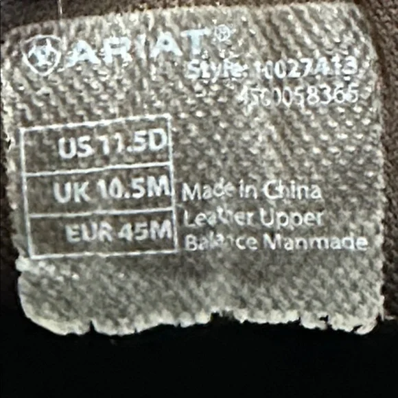 ARIAT Mens Brown Spitfire H20
Waterproof Moc Toe Casual Boots Size 11.5 D Width - Picture 11 of 17